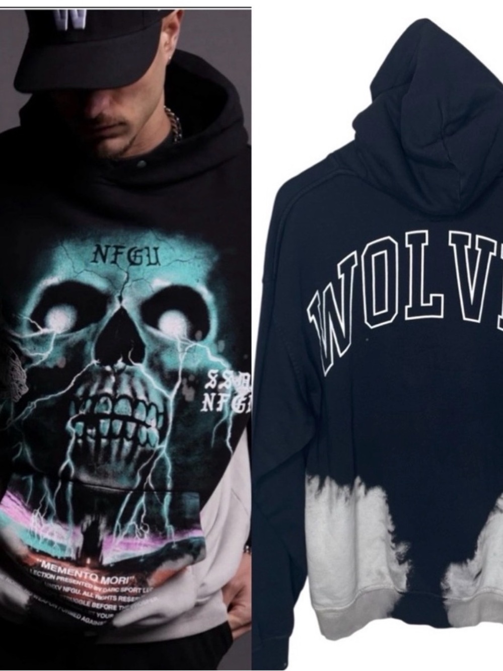 DARC SPORT Sz Large Through Our Eyes Memento Mori Hoodie Beneath Us